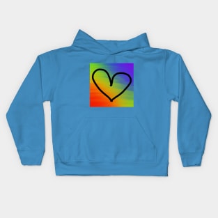 Colorful Heart Kids Hoodie